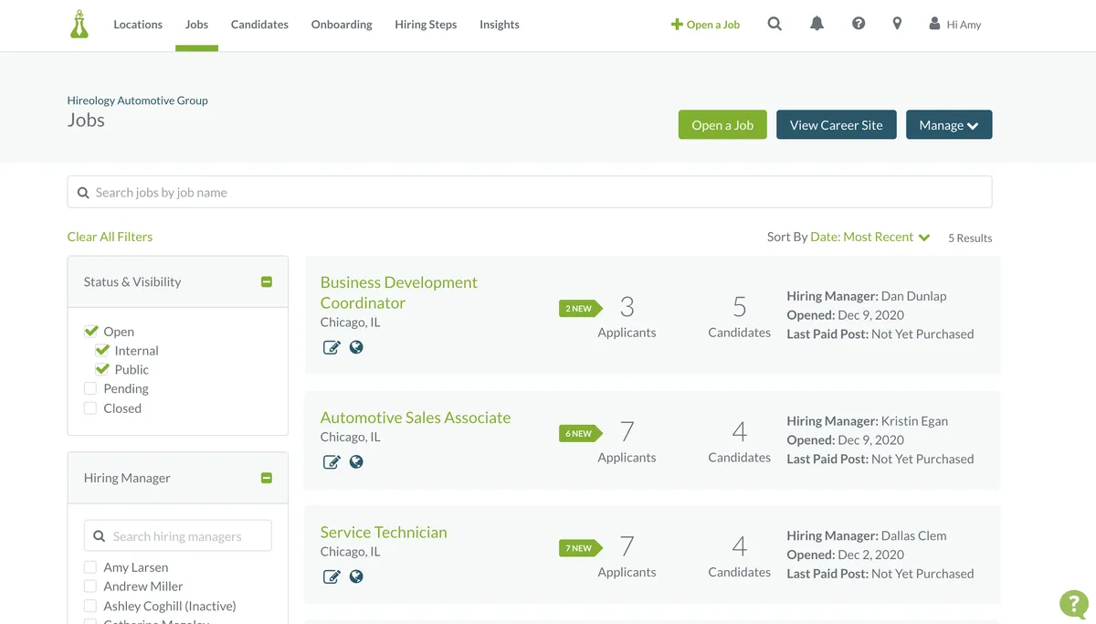 Hireology : avis des utilisateurs, avantages & inconvénients de ce logiciel de recrutement ATS Hireology : avis des utilisateurs, avantages & inconvénients de ce logiciel de recrutement ATS