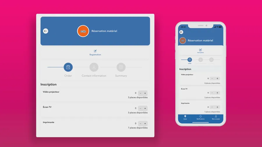 Imagina : interface gestion stocks
