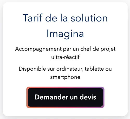 Imagina : prix