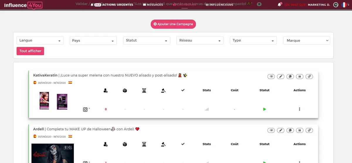 Influence4You : avis des utilisateurs, avantages & inconvénients de ce logiciel de marketing d'influence