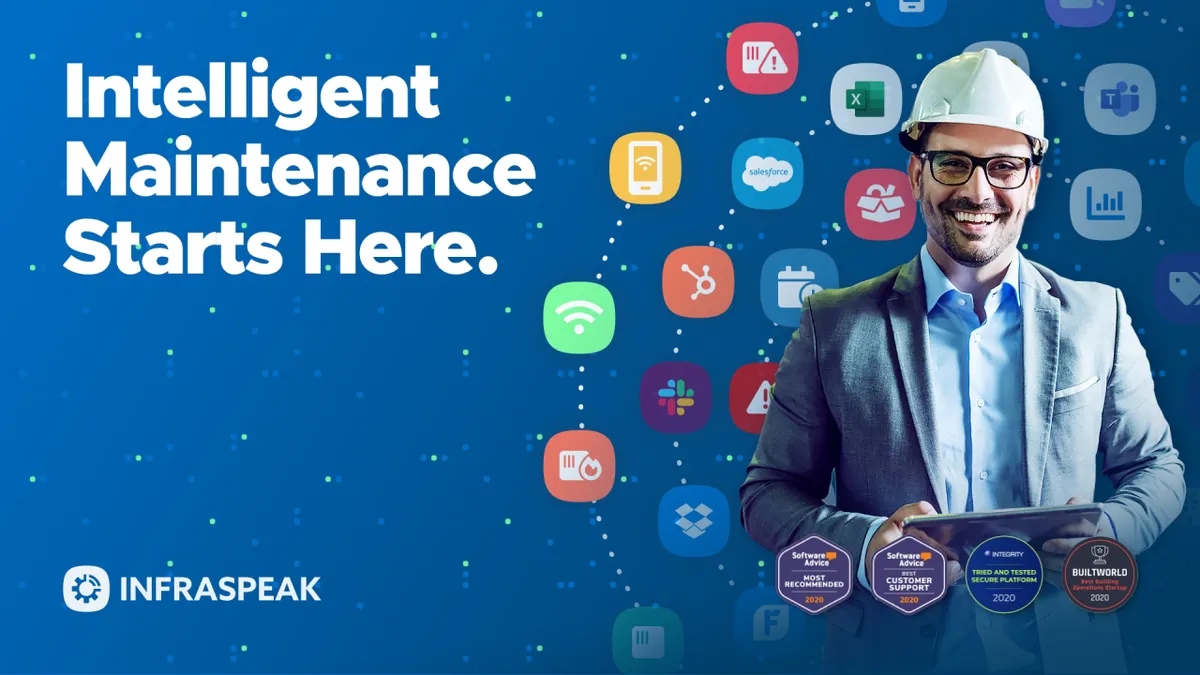 Infraspeak : avis des utilisateurs, avantages & inconvénients de ce logiciel GMAO / CMMS / maintenance préventive Infraspeak : avis des utilisateurs, avantages & inconvénients de ce logiciel GMAO / CMMS / maintenance préventive