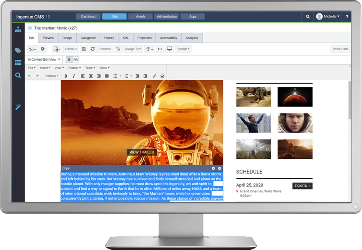 Ingeniux : avis des utilisateurs, avantages & inconvénients de ce logiciel de création de site Internet