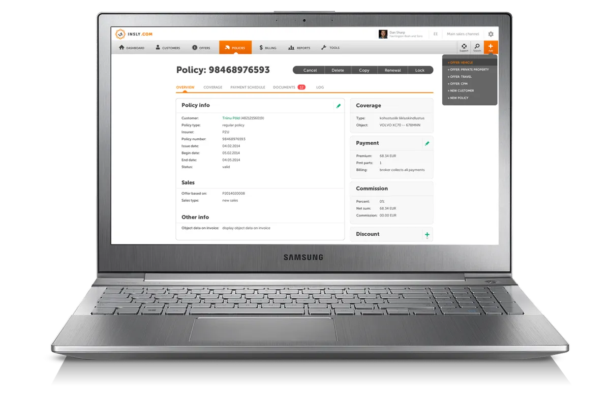 Insly : avis des utilisateurs, avantages & inconvénients de ce logiciel pour services financiers Insly : avis des utilisateurs, avantages & inconvénients de ce logiciel pour services financiers
