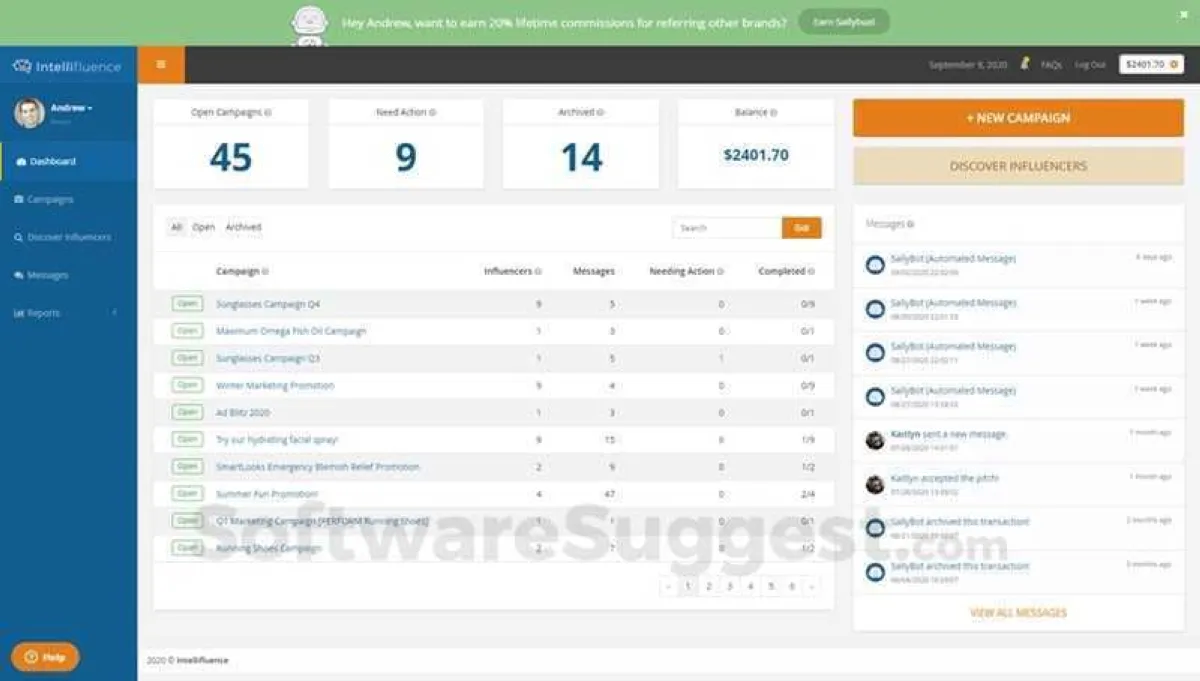 Intellifluence : avis des utilisateurs, avantages & inconvénients de ce logiciel de marketing d'influence