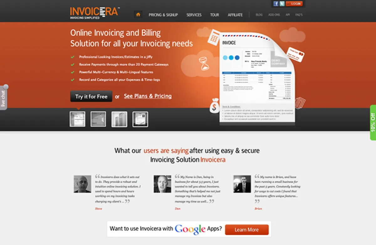 Invoicera : avis des utilisateurs, avantages & inconvénients de ce logiciel de facturation Invoicera : avis des utilisateurs, avantages & inconvénients de ce logiciel de facturation