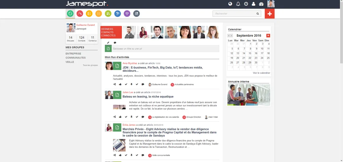 Jamespot Association : avis des utilisateurs, avantages & inconvénients de ce logiciel pour associations / ONG Jamespot Association : avis des utilisateurs, avantages & inconvénients de ce logiciel pour associations / ONG