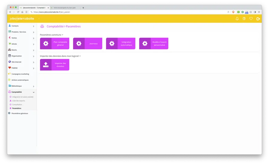 jeboostemaboite : interface comptabilité jeboostemaboite : interface comptabilité