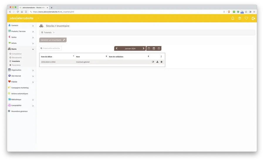 jeboostemaboite : interface inventaire jeboostemaboite : interface inventaire