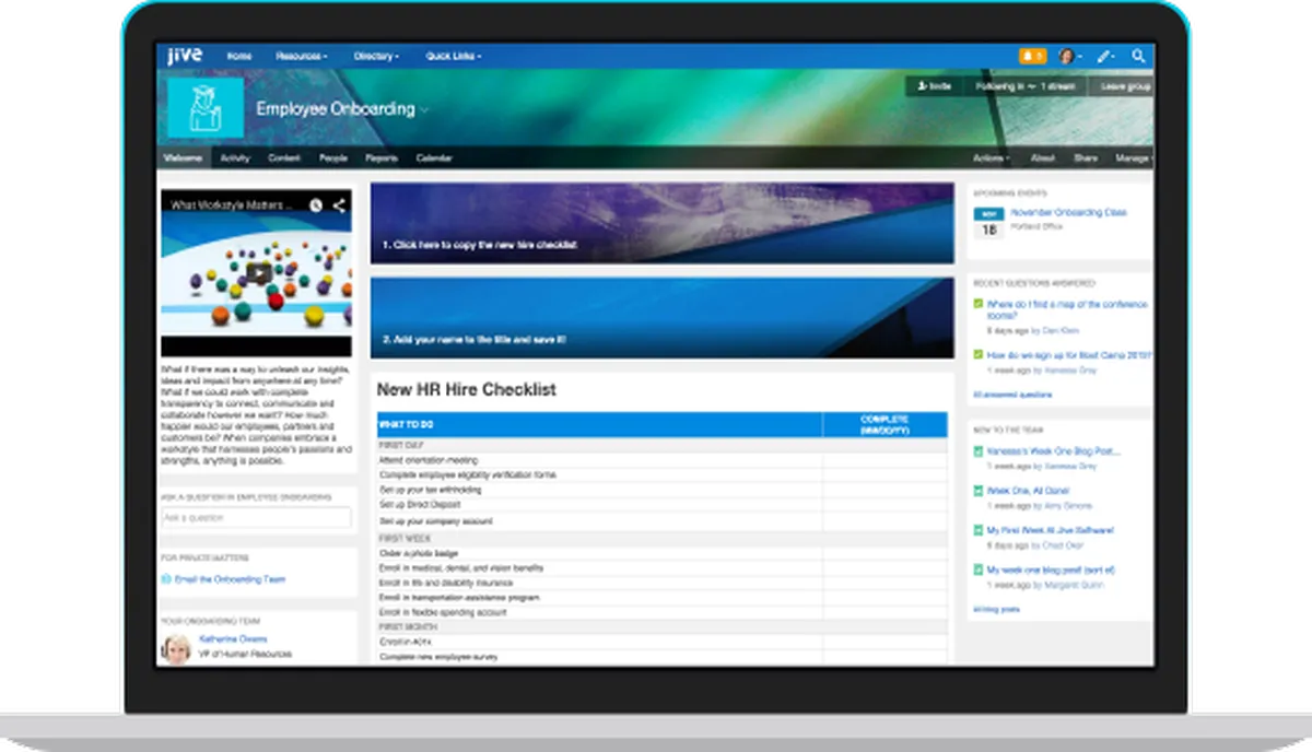 Jive Contact Center : avis des utilisateurs, avantages & inconvénients de ce logiciel d'engagement collaborateur Jive Contact Center : avis des utilisateurs, avantages & inconvénients de ce logiciel d'engagement collaborateur