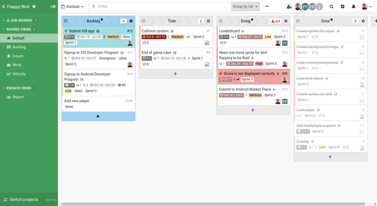 Kantree : avis des utilisateurs, avantages & inconvénients de ce logiciel de gestion de projet Agile / Scrum