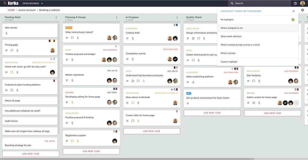 Kerika : avis des utilisateurs, avantages & inconvénients de ce logiciel de gestion de projet Agile / Scrum