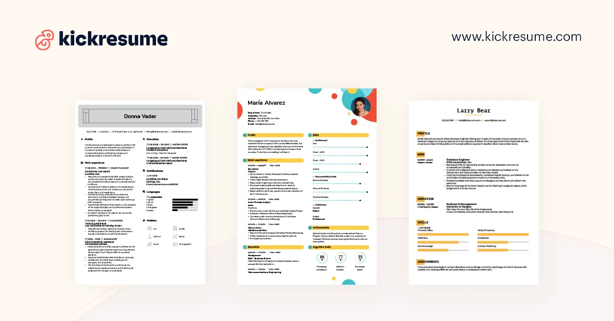 Kickresume : avis des utilisateurs, avantages & inconvénients de ce logiciel d'analyse / création de CV Kickresume : avis des utilisateurs, avantages & inconvénients de ce logiciel d'analyse / création de CV