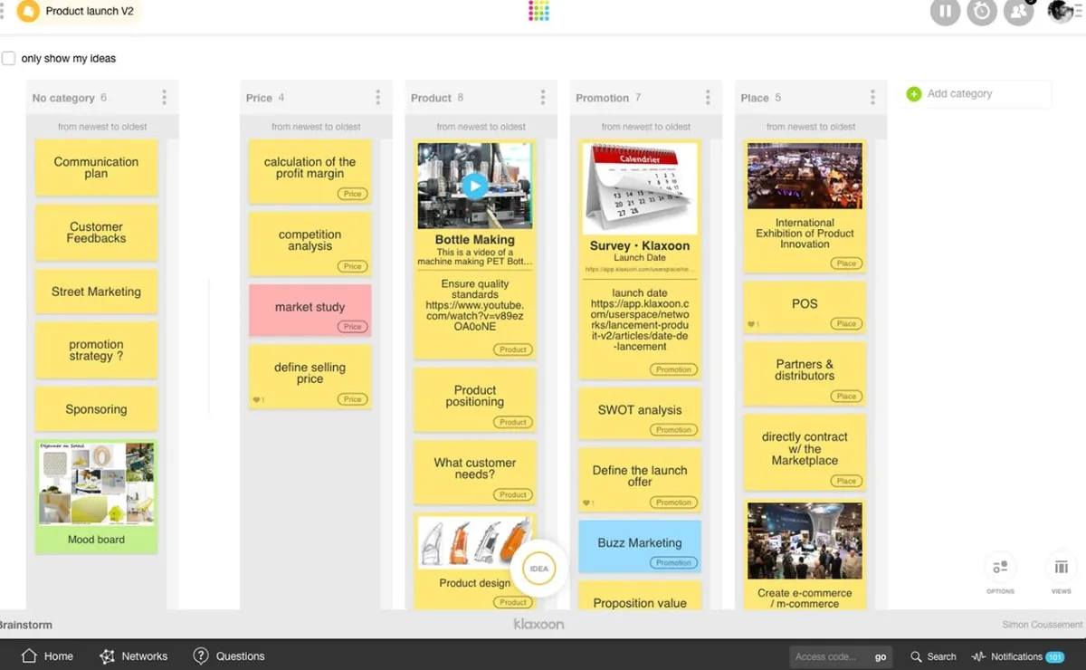 Klaxoon : avis des utilisateurs, avantages & inconvénients de ce logiciel de tableau blanc virtuels