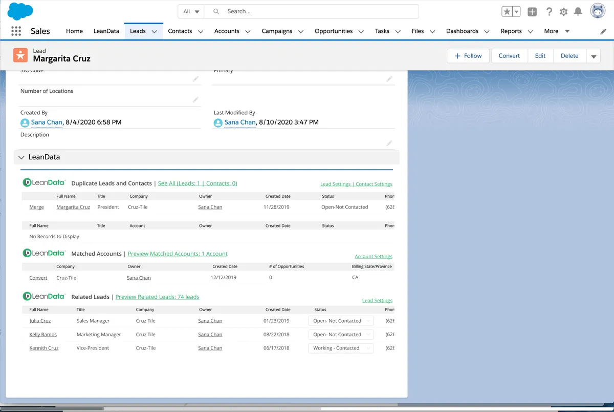 LeanData : avis des utilisateurs, avantages & inconvénients de ce logiciel de gestion de leads LeanData : avis des utilisateurs, avantages & inconvénients de ce logiciel de gestion de leads