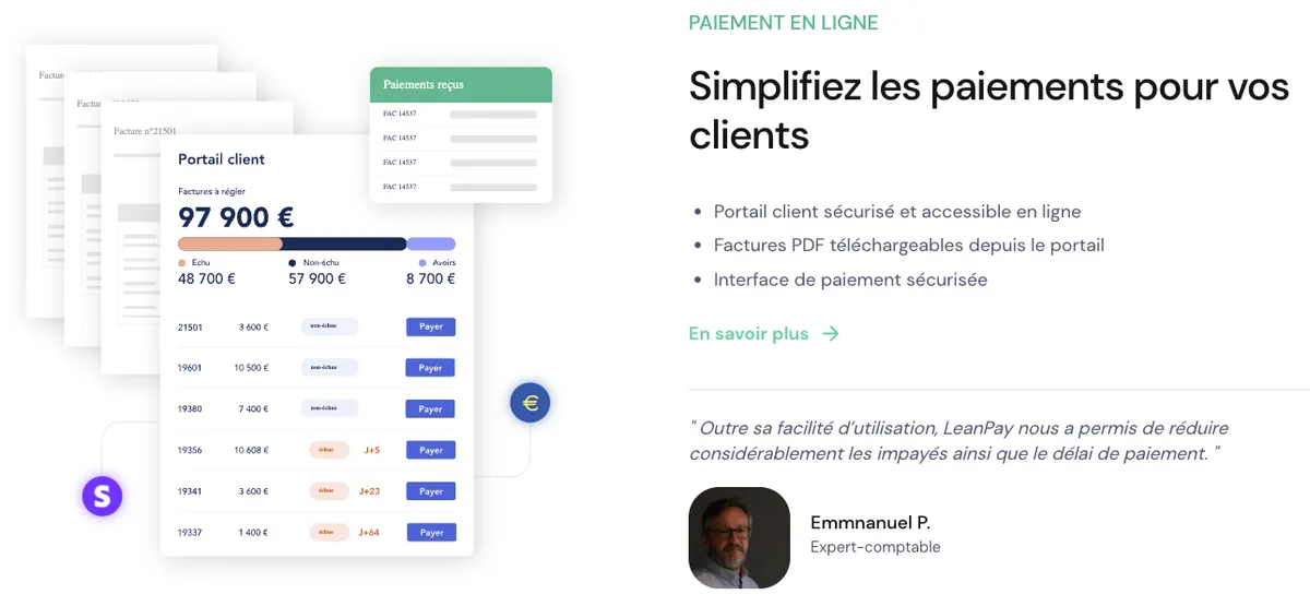 LeanPay : paiement en ligne via un portail sécurisé