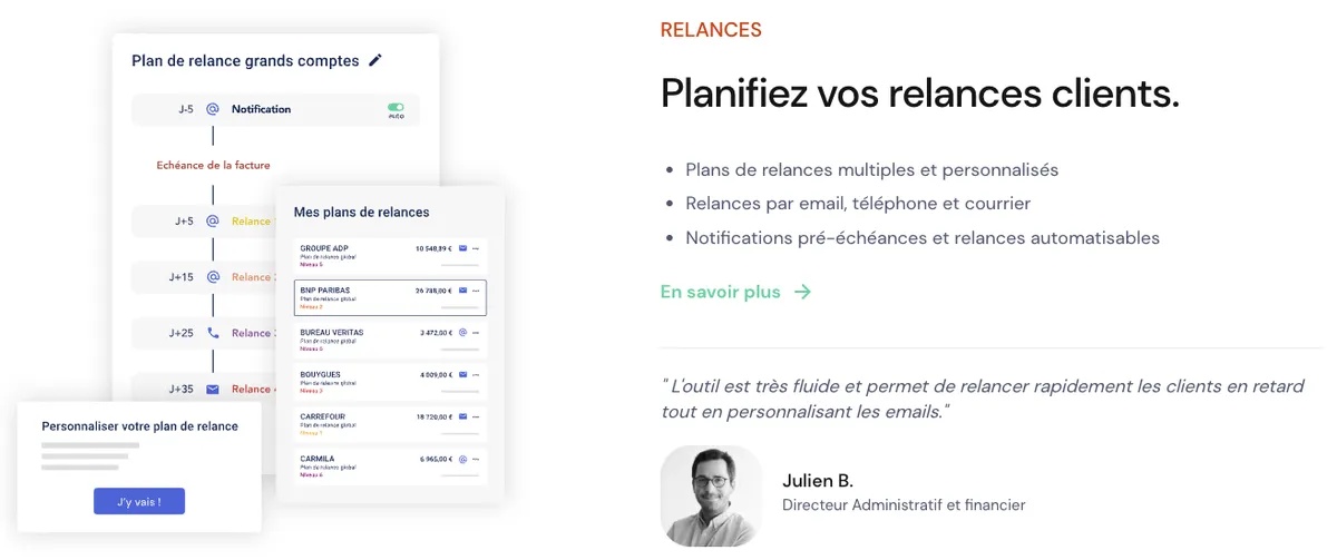 LeanPay : gestion des relances clients