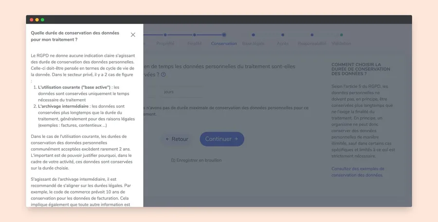 Leto : traitement des données personnelles