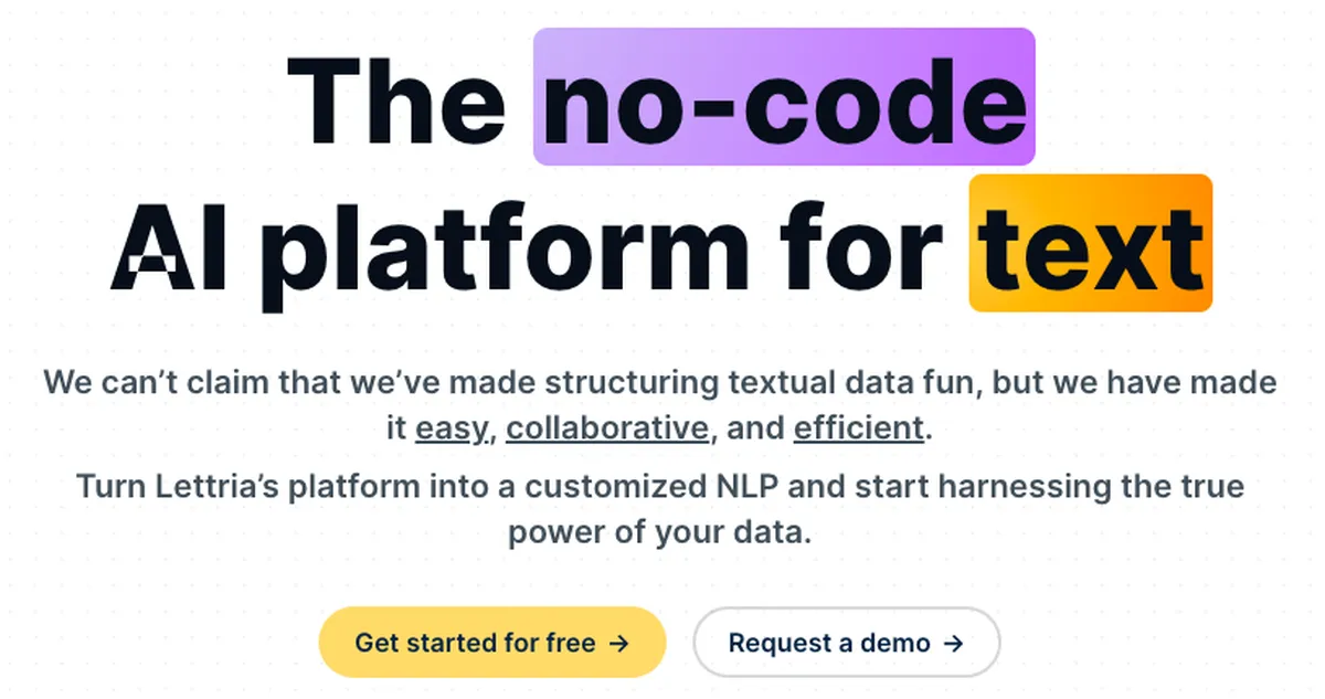 Lettria : avis des utilisateurs, avantages & inconvénients de ce logiciel NLP Lettria : avis des utilisateurs, avantages & inconvénients de ce logiciel NLP