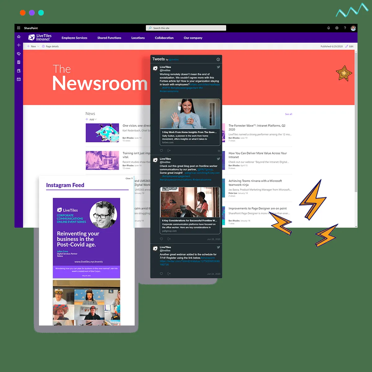 Livetiles : avis des utilisateurs, avantages & inconvénients de ce logiciel Intranet / Extranet Livetiles : avis des utilisateurs, avantages & inconvénients de ce logiciel Intranet / Extranet