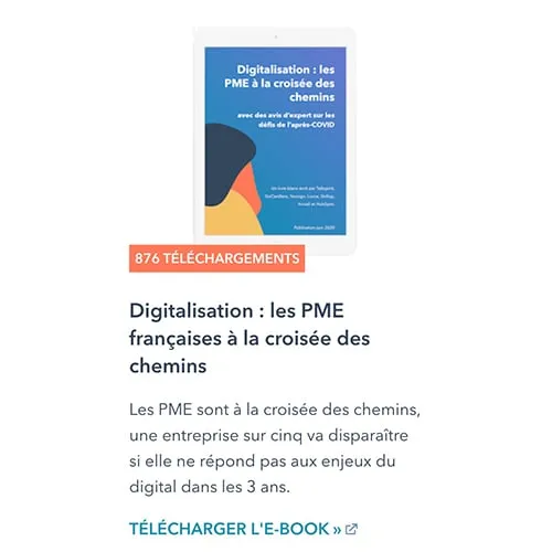Digitalisation : les PME françaises à la croisée des chemins Digitalisation : les PME françaises à la croisée des chemins