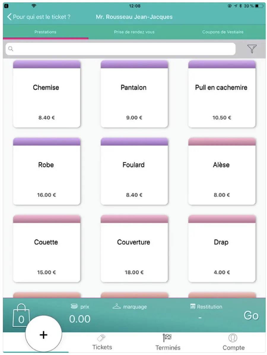 Logiciel de caisse Hangers : Interface 3 Logiciel de caisse Hangers : Interface 3
