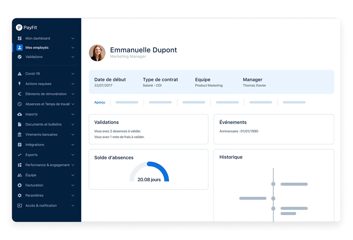 Le logiciel de paie PayFit Le logiciel de paie PayFit