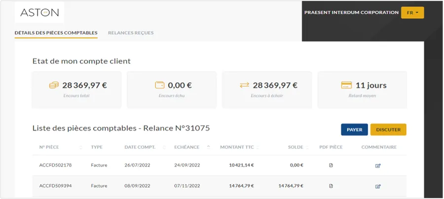 logiciel gestion creances