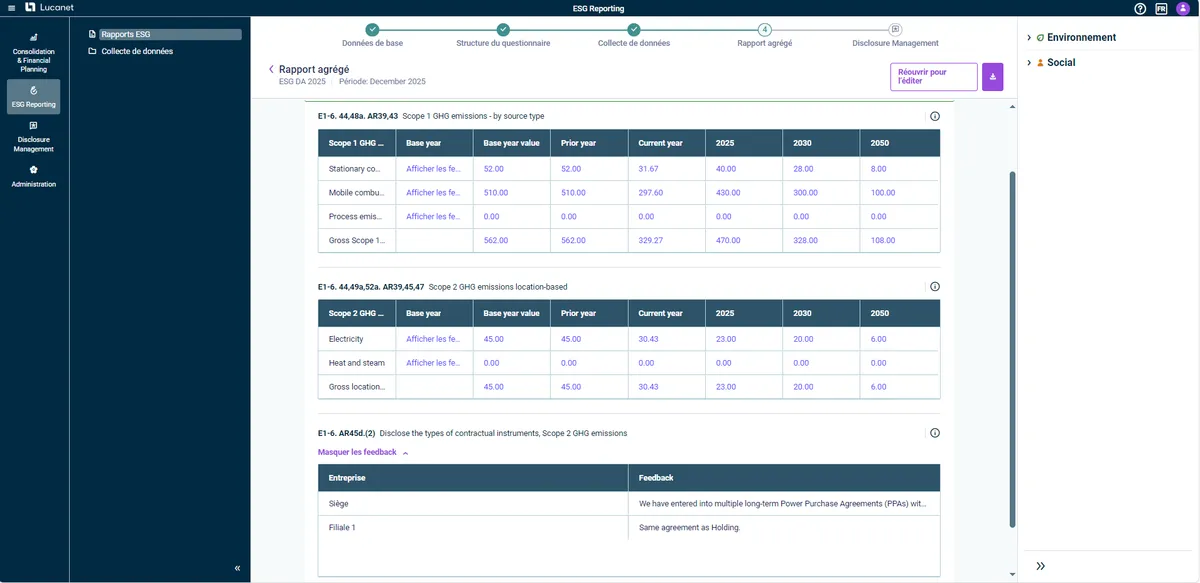 lucanet capture creation rapport esg