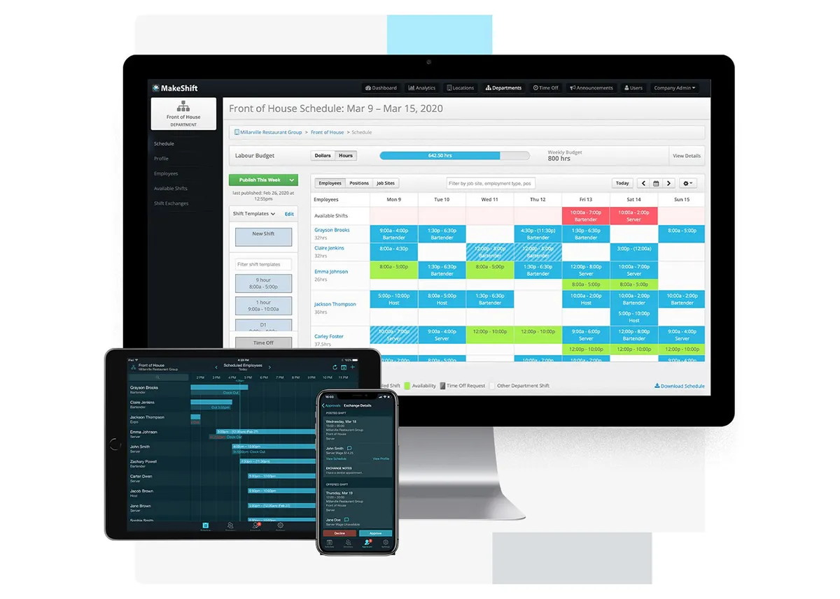 MakeShift : avis des utilisateurs, avantages & inconvénients de ce logiciel de planning d'équipe MakeShift : avis des utilisateurs, avantages & inconvénients de ce logiciel de planning d'équipe