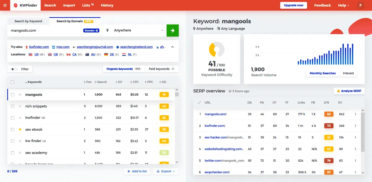 Mangools : avis des utilisateurs, avantages & inconvénients de ce logiciel de référencement gratuit Mangools : avis des utilisateurs, avantages & inconvénients de ce logiciel de référencement gratuit