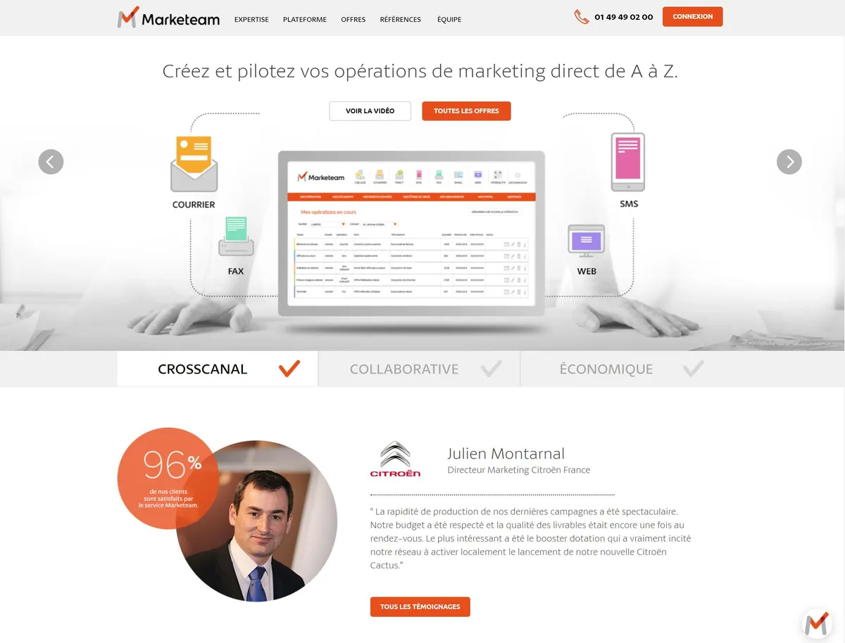 Marketeam : avis des utilisateurs, avantages & inconvénients de ce logiciel d'envoi de SMS marketing Marketeam : avis des utilisateurs, avantages & inconvénients de ce logiciel d'envoi de SMS marketing