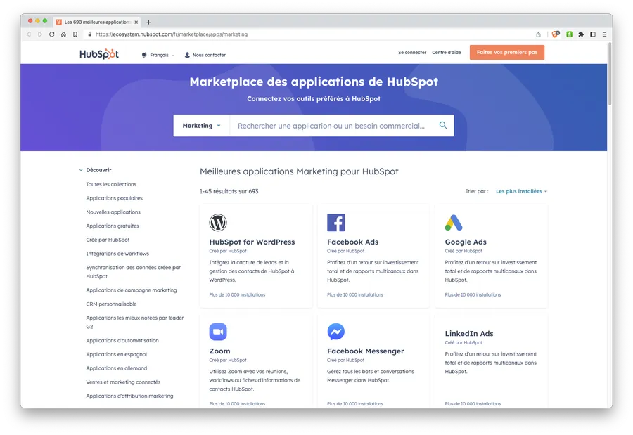 Marketing Hub : intégrations & API Marketing Hub : intégrations & API