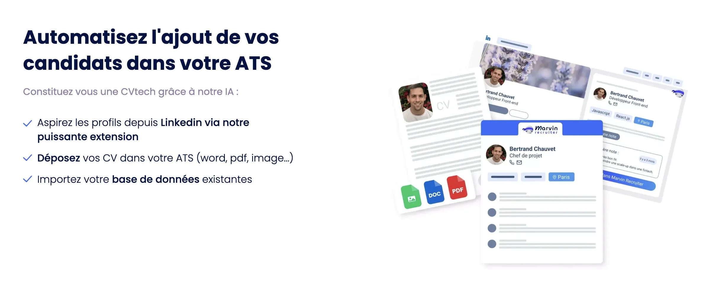 Automatisez l'ajout de vos candidats dans votre ATS