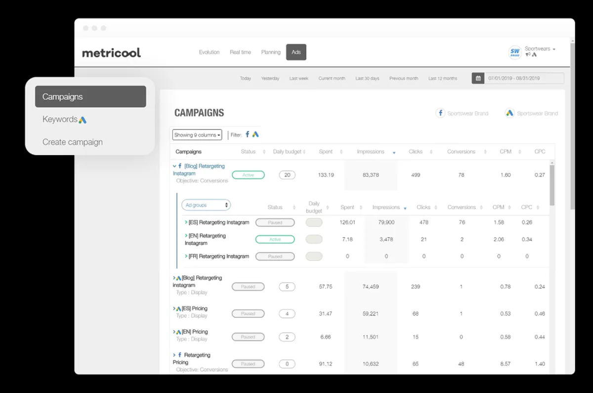 Metricool : avis des utilisateurs, avantages & inconvénients de ce logiciel de gestion des réseaux sociaux