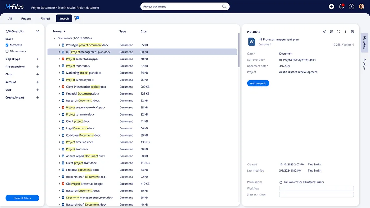 Mfiles : avis des utilisateurs, avantages & inconvénients de ce logiciel de gestion de contenu d'entreprise Mfiles : avis des utilisateurs, avantages & inconvénients de ce logiciel de gestion de contenu d'entreprise