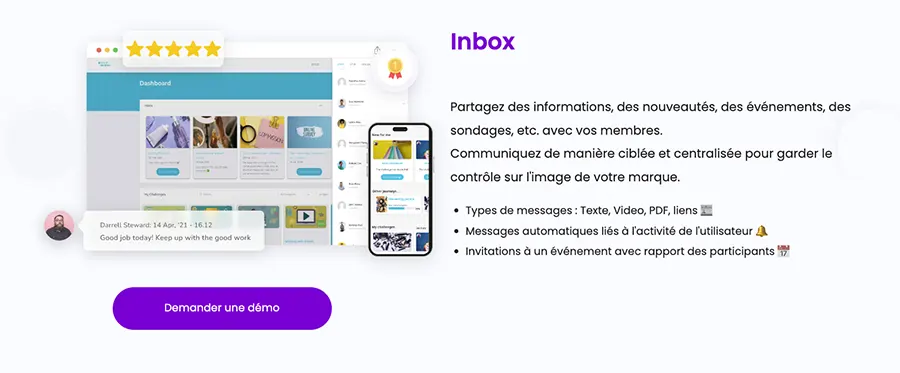 MINDS DS & MLM : fonctionnalités inbox