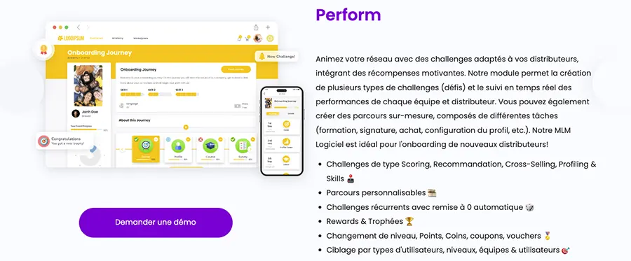 MINDS DS & MLM : fonctionnalités perform