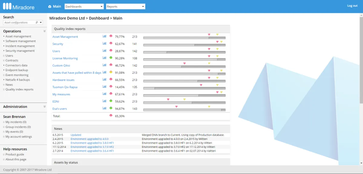 Miradore Management Suite : avis des utilisateurs, avantages & inconvénients de ce logiciel de gestion des actifs informatiques Miradore Management Suite : avis des utilisateurs, avantages & inconvénients de ce logiciel de gestion des actifs informatiques