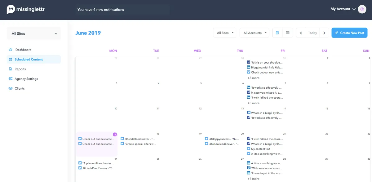 Missinglettr : avis des utilisateurs, avantages & inconvénients de ce logiciel de marketing sur les réseaux sociaux / social listening Missinglettr : avis des utilisateurs, avantages & inconvénients de ce logiciel de marketing sur les réseaux sociaux / social listening