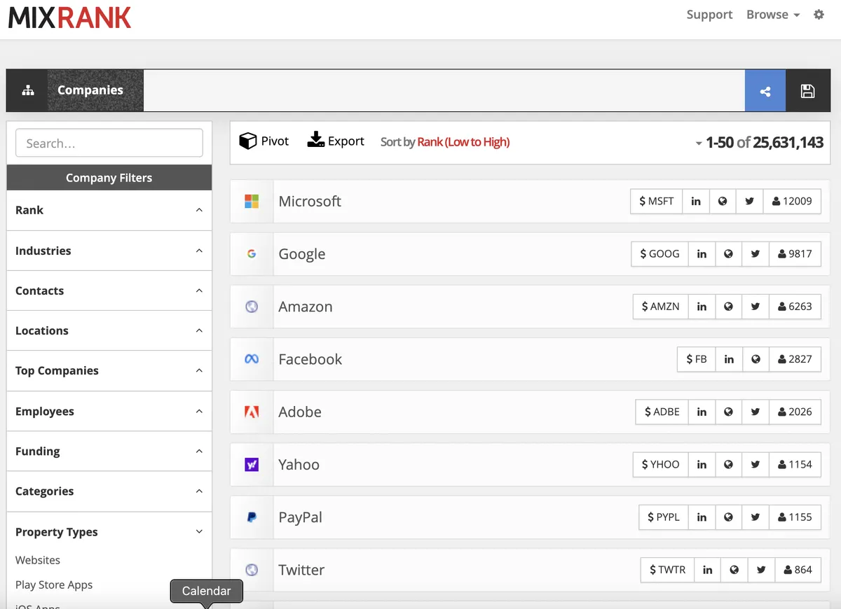 MixRank : avis des utilisateurs, avantages & inconvénients de ce logiciel de génération de leads MixRank : avis des utilisateurs, avantages & inconvénients de ce logiciel de génération de leads