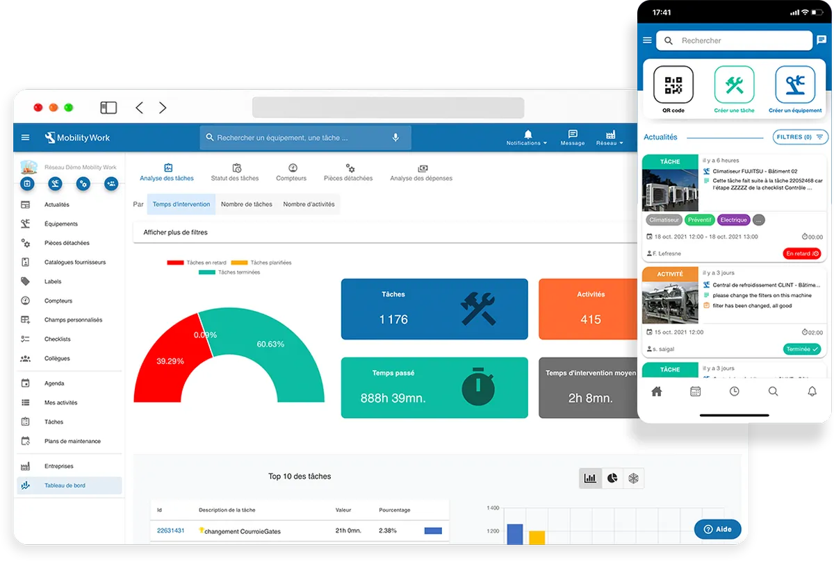 Mobility Work GMAO : avis des utilisateurs, avantages & inconvénients de ce logiciel GMAO / CMMS / maintenance préventive Mobility Work GMAO : avis des utilisateurs, avantages & inconvénients de ce logiciel GMAO / CMMS / maintenance préventive