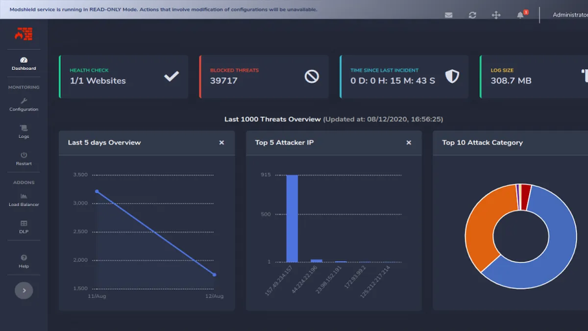 Modshield SB : avis des utilisateurs, avantages & inconvénients de ce logiciel de cybersécurité / sécurité informatique