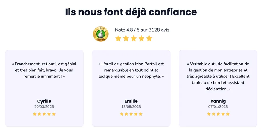 Mon Portail par Portail Auto-Entrepreneur : avis