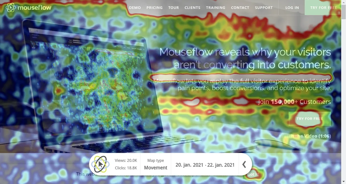 Mouseflow : avis des utilisateurs, avantages & inconvénients de ce logiciel de heatmap / eye tracking Mouseflow : avis des utilisateurs, avantages & inconvénients de ce logiciel de heatmap / eye tracking