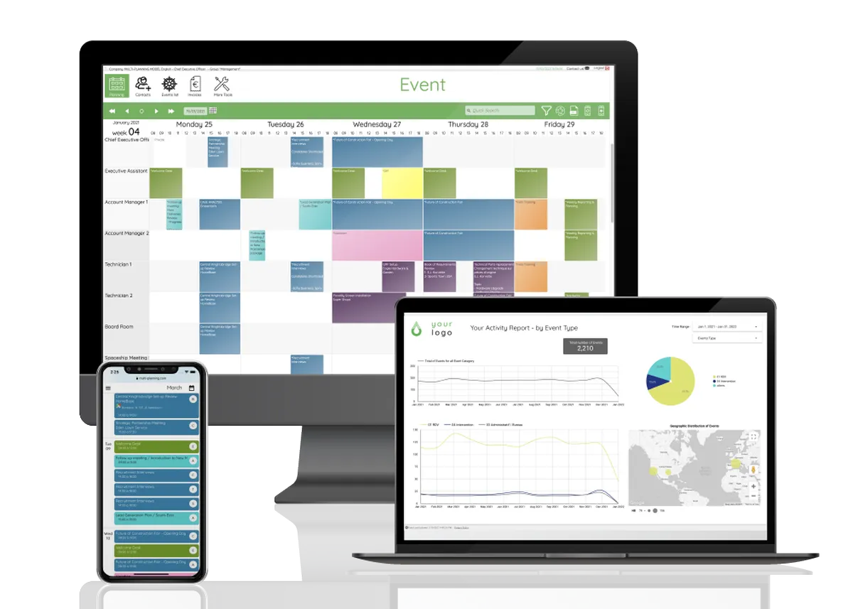 Multi-Planning : avis des utilisateurs, avantages & inconvénients de ce logiciel de planning d'équipe