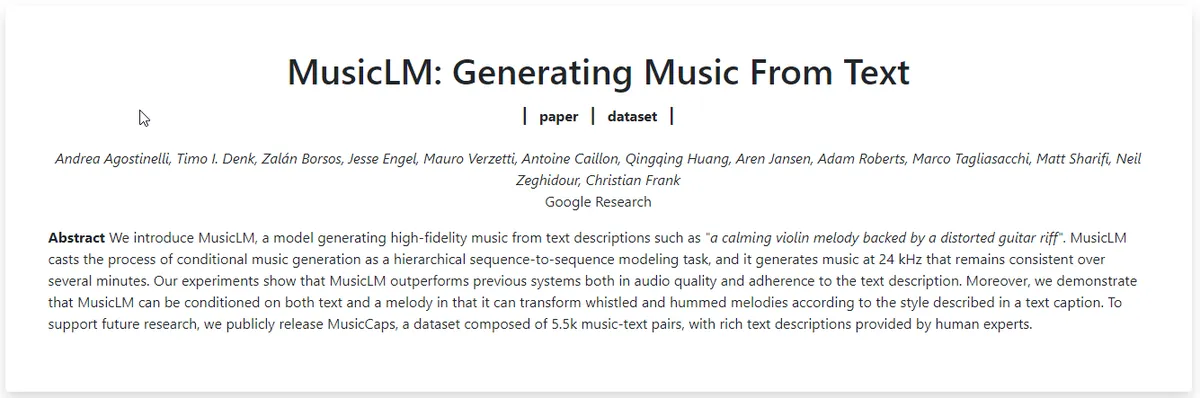 MusicLM : avis des utilisateurs, avantages & inconvénients de ce générateur de musique par IA MusicLM : avis des utilisateurs, avantages & inconvénients de ce générateur de musique par IA