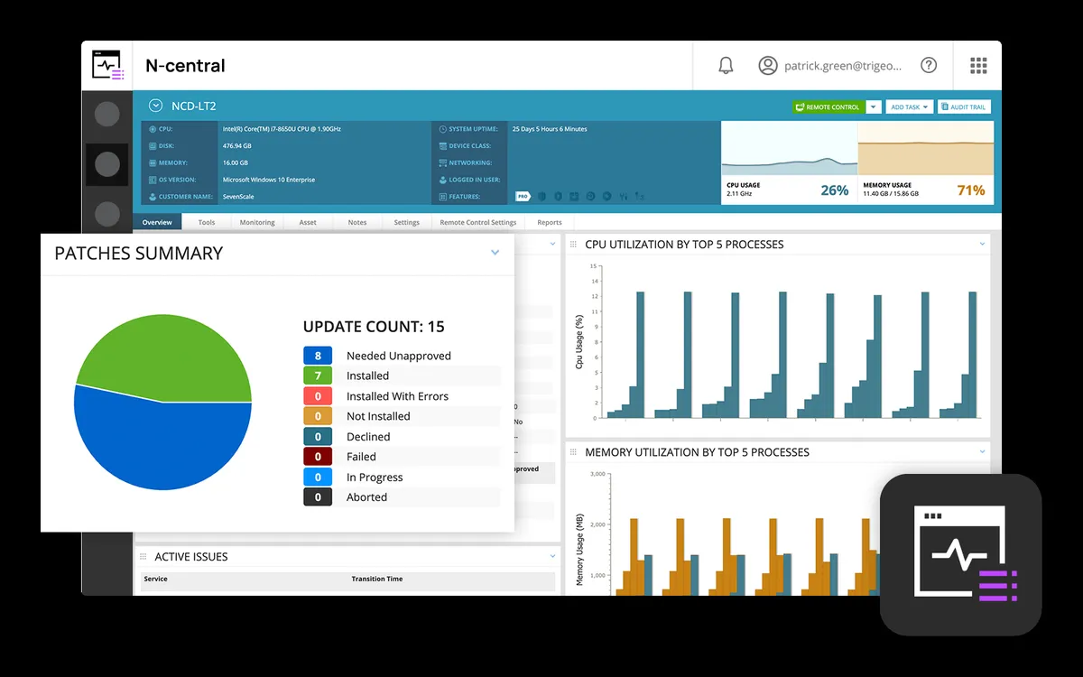 N-able N-central : avis des utilisateurs, avantages & inconvénients de ce logiciel RMM N-able N-central : avis des utilisateurs, avantages & inconvénients de ce logiciel RMM