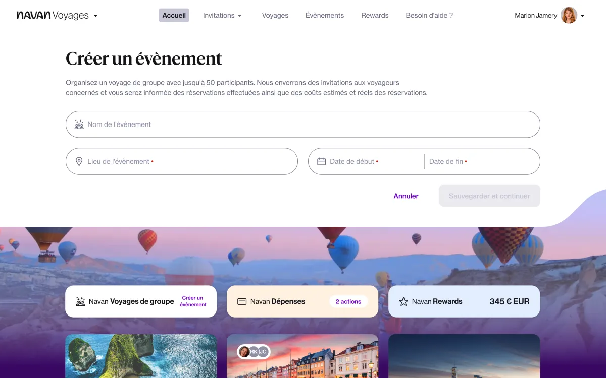 navan interface voyages de groupes 1