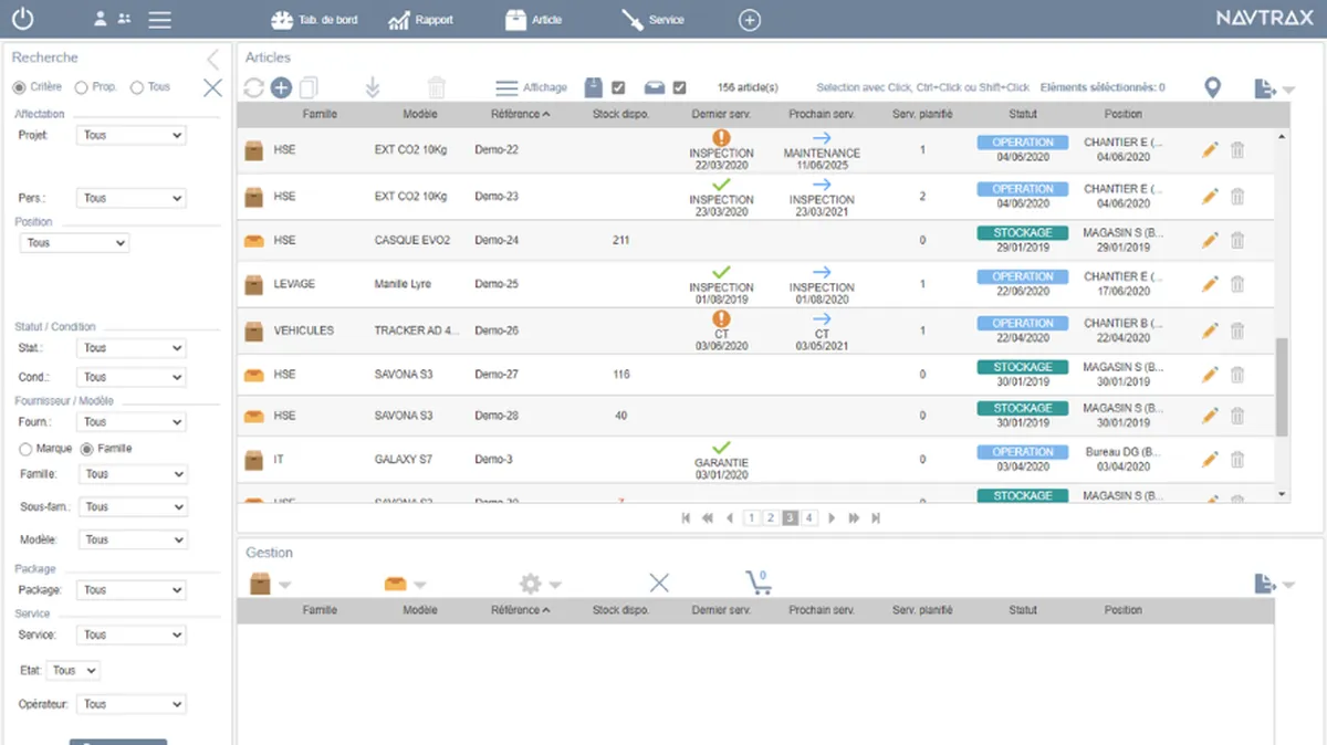 Navtrax : avis des utilisateurs, avantages & inconvénients de ce logiciel GMAO / CMMS / maintenance préventive Navtrax : avis des utilisateurs, avantages & inconvénients de ce logiciel GMAO / CMMS / maintenance préventive