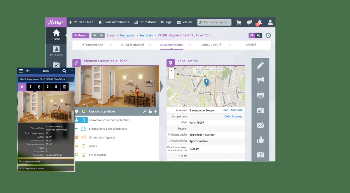 Netty : avis des utilisateurs, avantages & inconvénients de ce logiciel pour l'immobilier Netty : avis des utilisateurs, avantages & inconvénients de ce logiciel pour l'immobilier